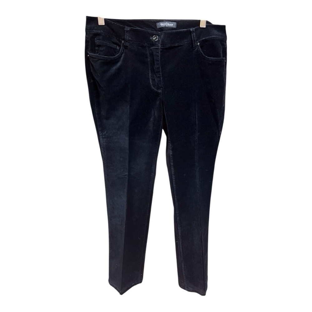 Like New! WHBM Black Velvet BOOT LEG Jeans